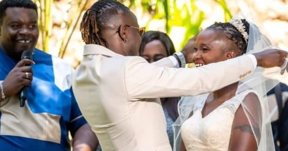 Guardian Angel Jolly After Marrying Lover Esther Musila.