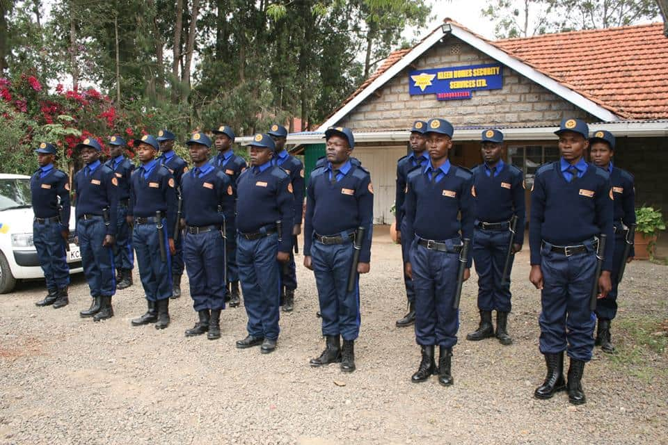 Majority of Kenyans do not want private security guards given guns