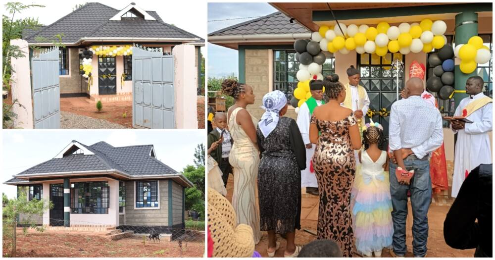 Murang'a Single Mother Delights Parents after Building Them Luxurious Bungalow Worth 2.6M