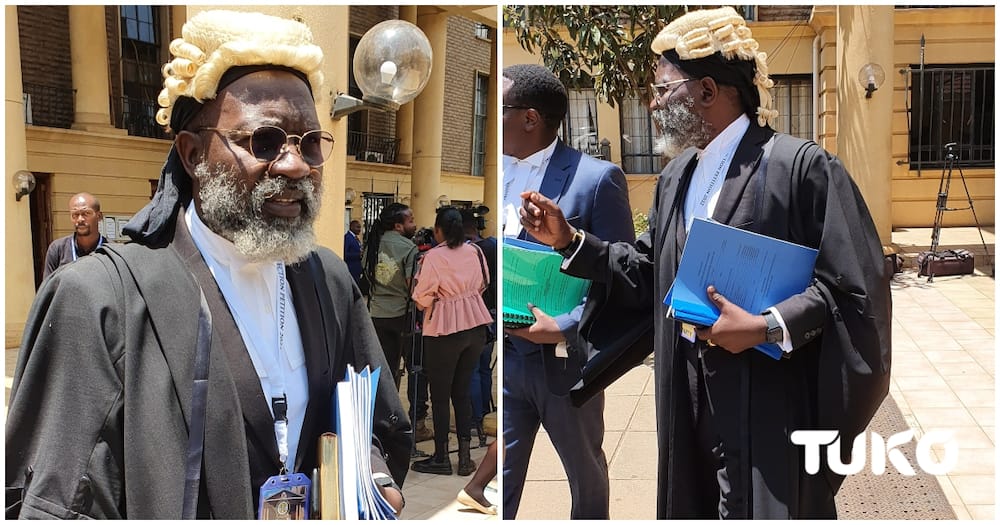 George Wajackoyah at the Supreme Court.