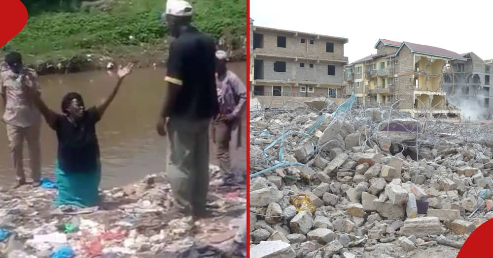 Ongoing demolitions in Kayole.