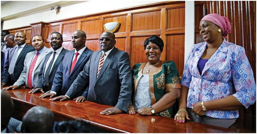 A section of Kenyan elected leaders that were arrested for perpetration of hate speech. Photo: Nation.