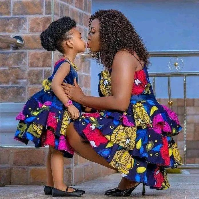 Kitenge designs for hot sale mother and daughter