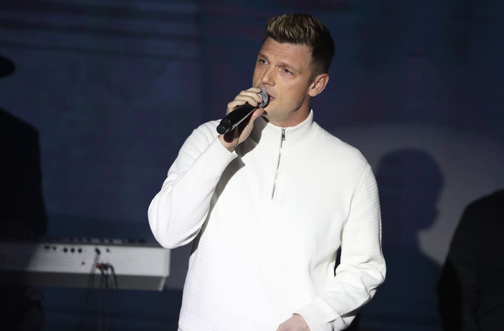 Nick Carter performs on stage