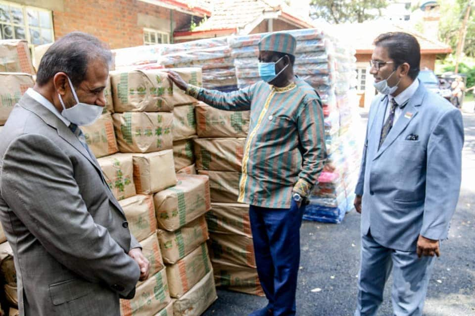 Raila Odinga receives food, mattress donations meant for Kibra