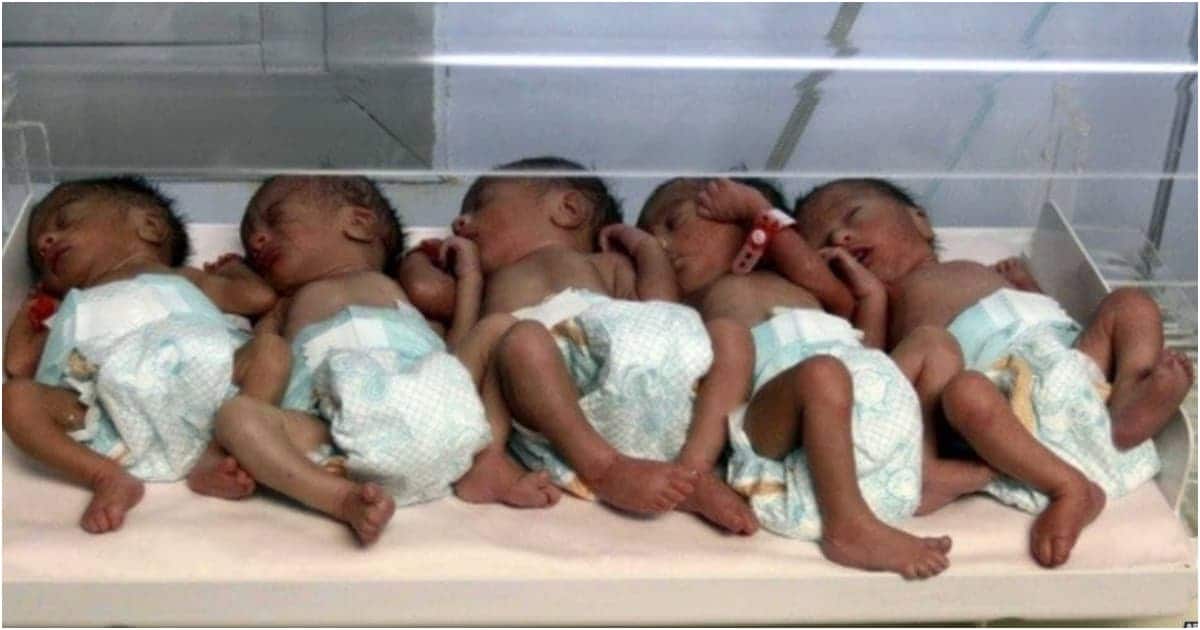 42-year-old Nigerian woman gives birth to quintuplets after 18 years of waiting