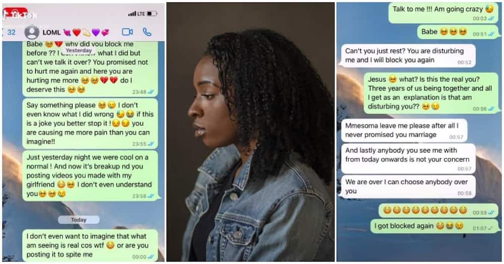 She leaked her boyfriend's chat. Photo: The Good Brigade.TikTok/@benjaminmmachi.