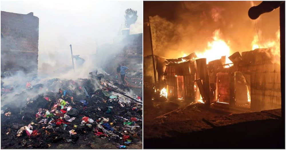 It is not yet clear what caused the late-night fire at the Gikomba market.