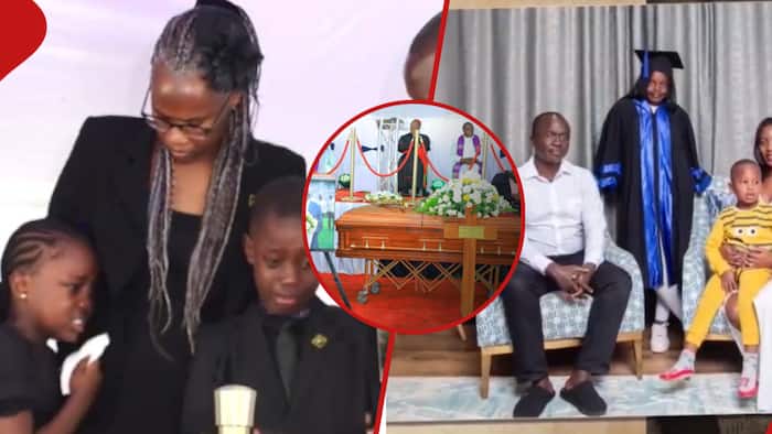 Mike Oyier's Kids Weep in Touching Video as Journalist Is Laid to Rest in Homabay