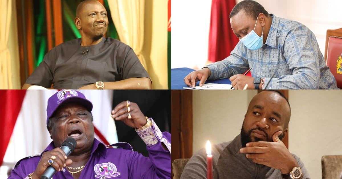 Uhuru Kenyatta Other Prominent Kenyans Spotted with Most