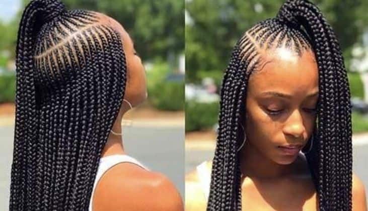 Share 89+ half braided hairstyles