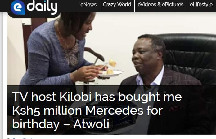 Fact Check: Mary Kilobi has not bought hubby Francis Atwoli KSh 5 million Mercedes as birthday present