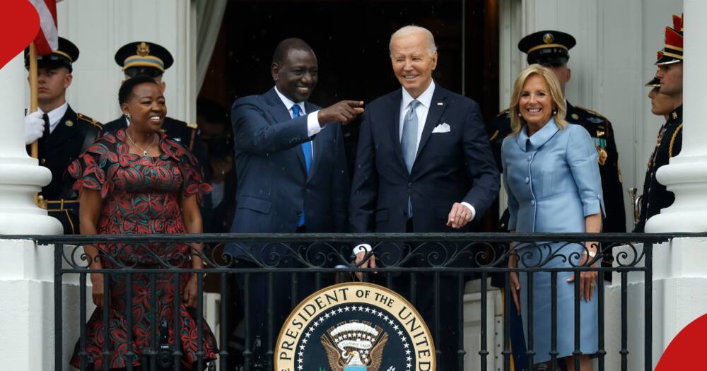 U.S. President Joe Biden first lady Jill Biden, Kenyan President William Ruto and his wife Rachel Ruto.