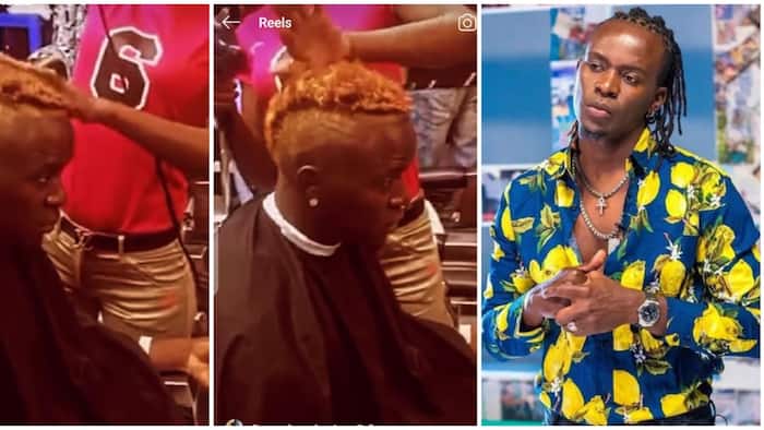Willy Paul Finally Shaves Trademark Dreadlocks, Showcases New Coloured Mohawk Hairstyle