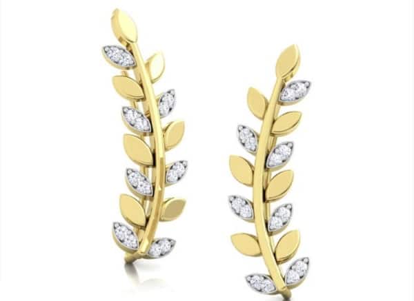 Gold earring design for female: where to buy?