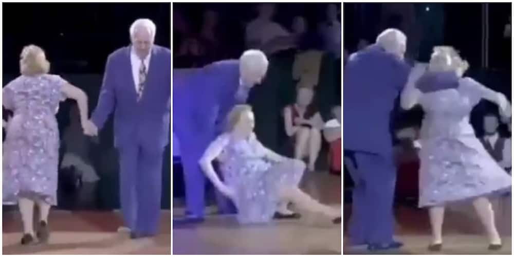 The 94-year-old and 91-year-old entertained a crowd.