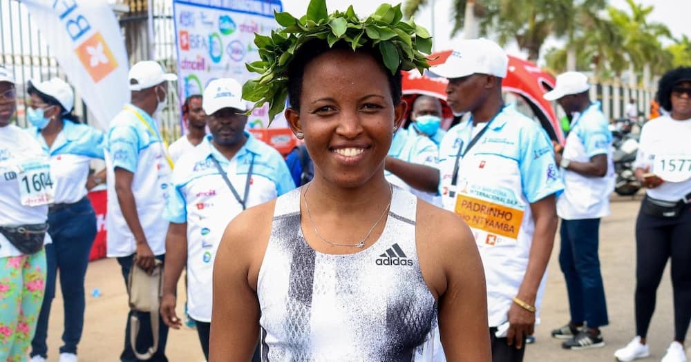 Kenyan Bahranian athlete Anne Muthee.