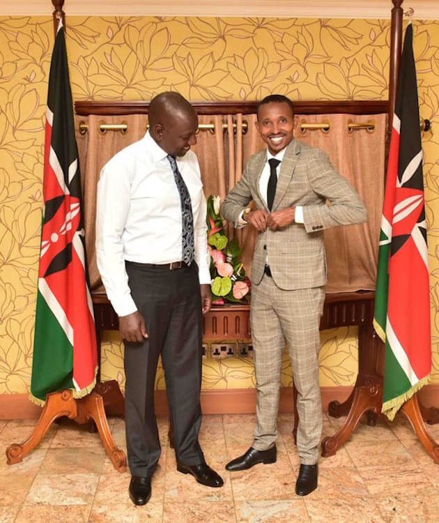 MP Moha Jicho Pevu elicits mixed reactions from Kenyans after photo with William Ruto
