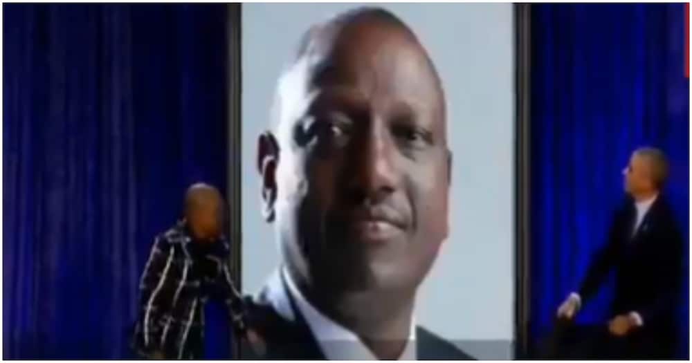 Fake portrait of William Ruto. Photo: BBC.