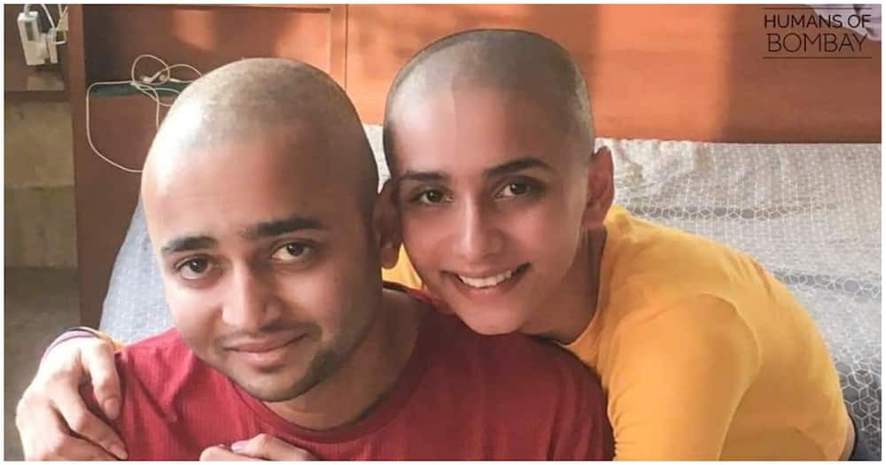 Man battling cancer wth his sister.
