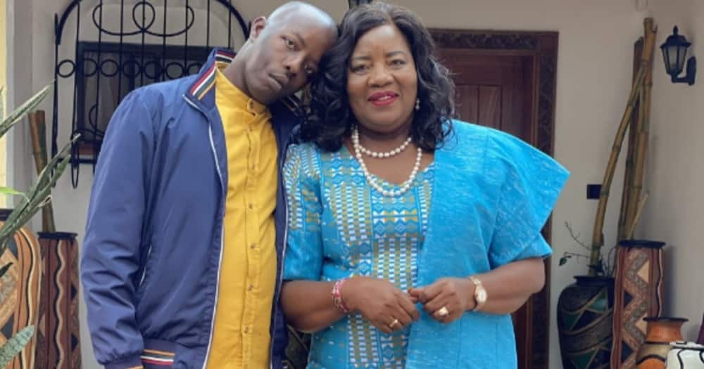 Raila Odinga Junior and his mother Ida Odinga.