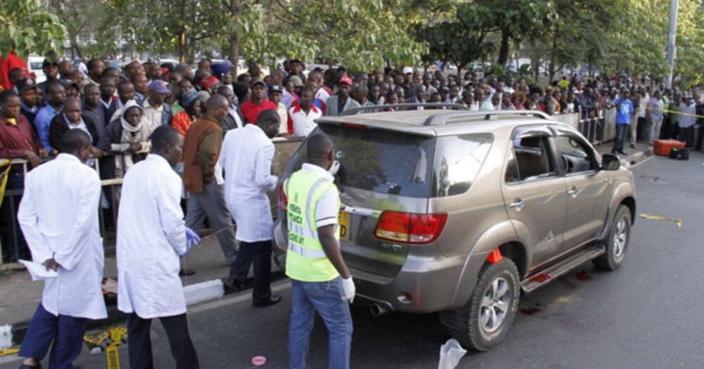 George Muchai's driver and body guards also died.