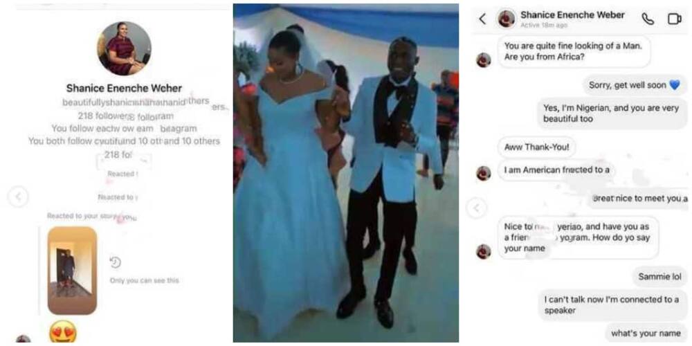 Man marries lady he met online.