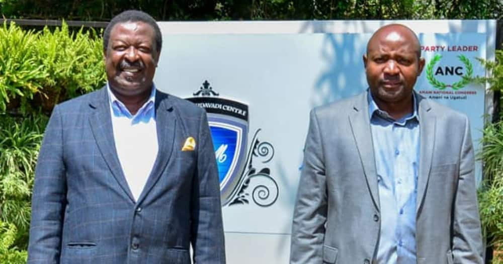 Ayub Savula (right)said Mudavadi was ripe for the presidency.