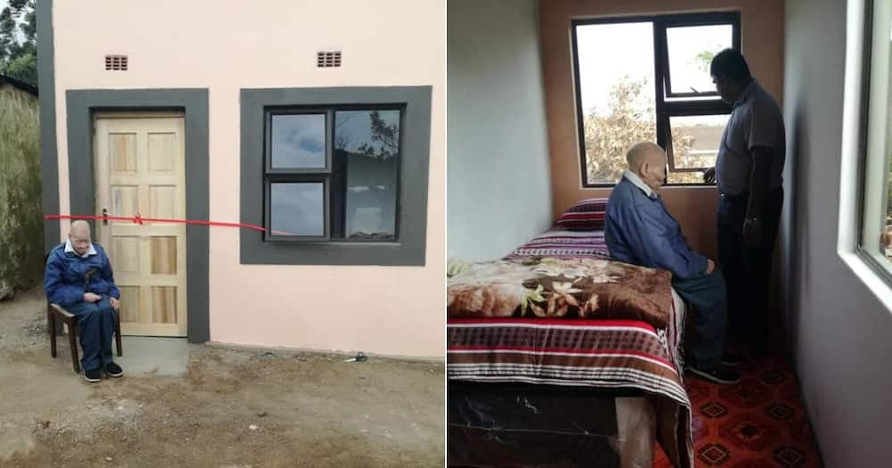 Local businessman gifts blind mkhulu brand new furnished house