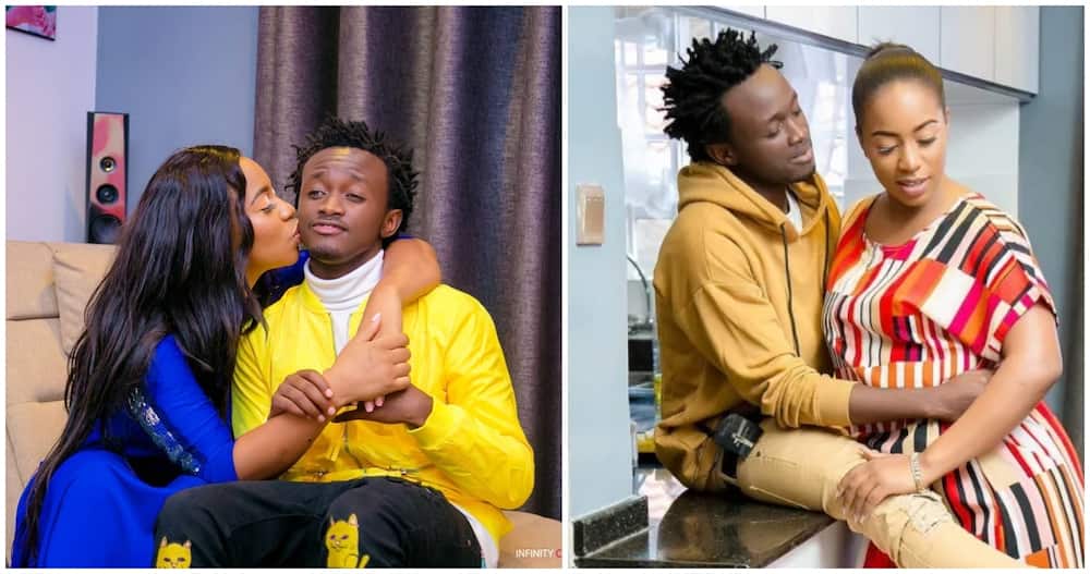 Diana Marua says Bahati is too much in love with her.