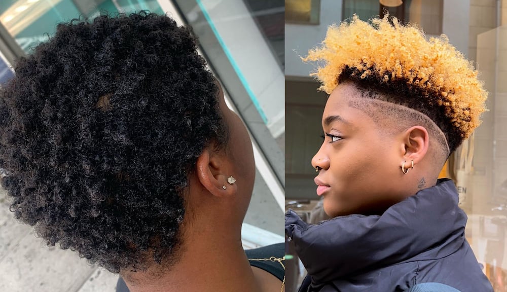 cortes de cabelo naturais curtos de baixa manutenção para mulheres negras