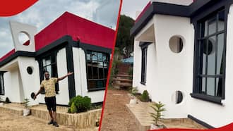 Kisii Comedian Osoro Cyprian Flaunts Magnificent Flat-Roof House He Built for His Father