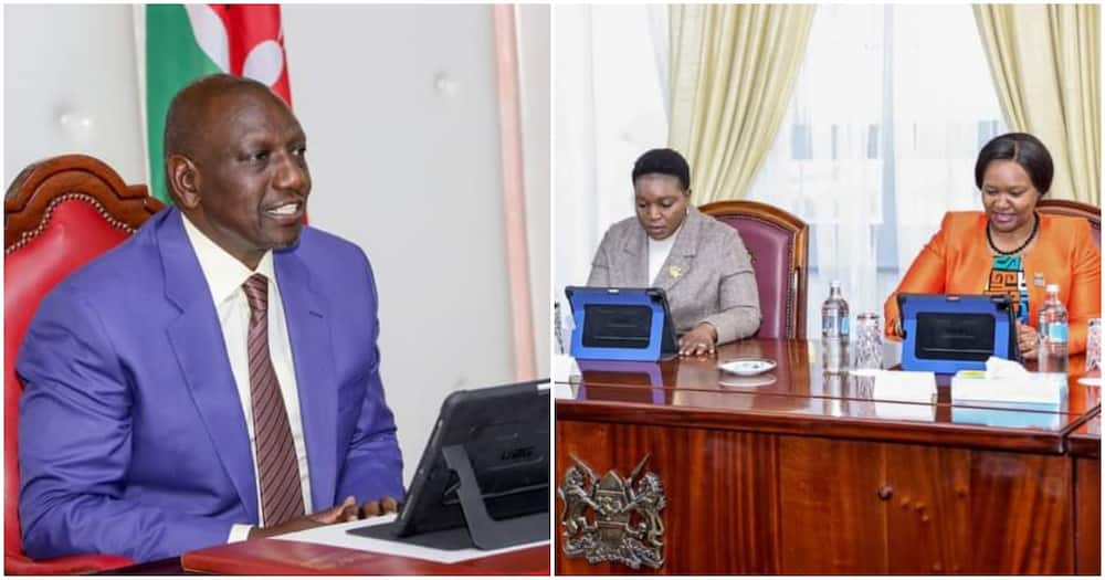 William Ruto assure that cabinet that paperless meetings will be replicated in all ministries