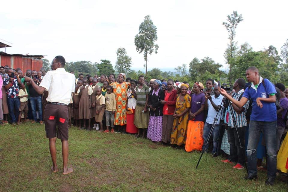 Kimilili MP Didmus Barasa wears patched short, walks bare feet to inspire pupils