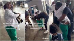 Wife Surprises Her Husband with Her 7 Months Pregnancy during His Arrival at Airport
