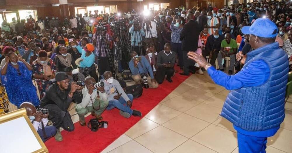 Raila Odinga Says William Ruto Has Sensed Defeat, Has Panicked.
