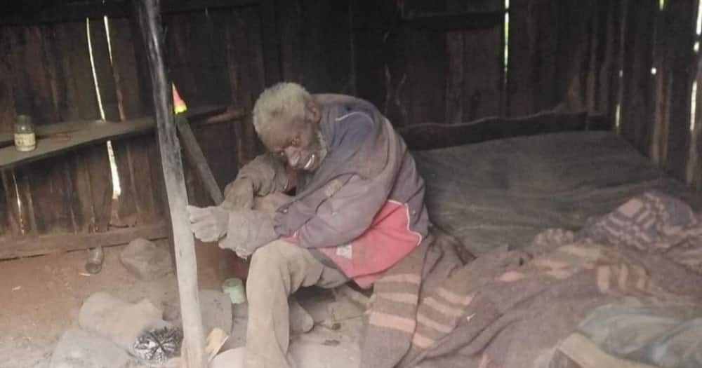 Elderly Kiambu Who Was Abandoned by Family Receives Help from Well-Wishers