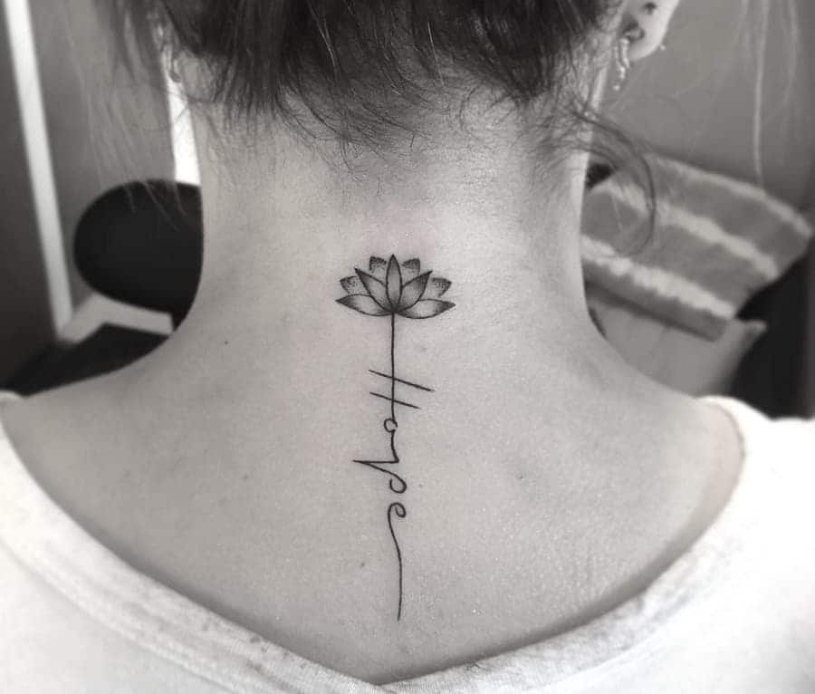 Small Tattoos For Girls On Neck