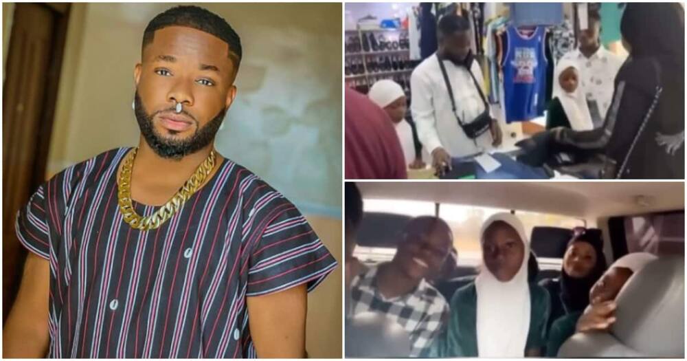 Nollywood's Itele goes shopping with ex-wife and four kids.