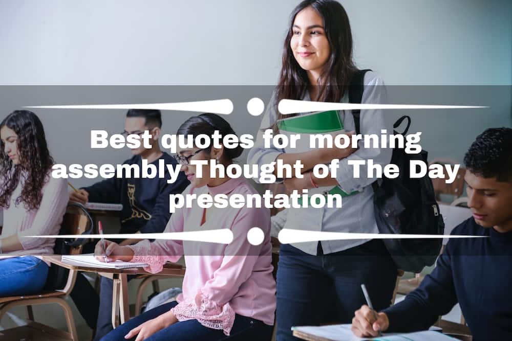Quotes for morning assembly