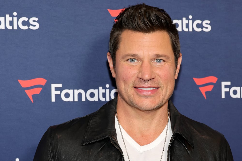 Nick Lachey attends Michael Rubin's Fanatics Super Bowl party at the Marquee Nightclub at The Cosmopolitan of Las Vegas in Las Vegas