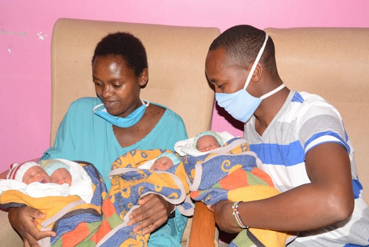 Double blessings: Woman gives birth to 4 babies after losing 2 children 2 years ago
