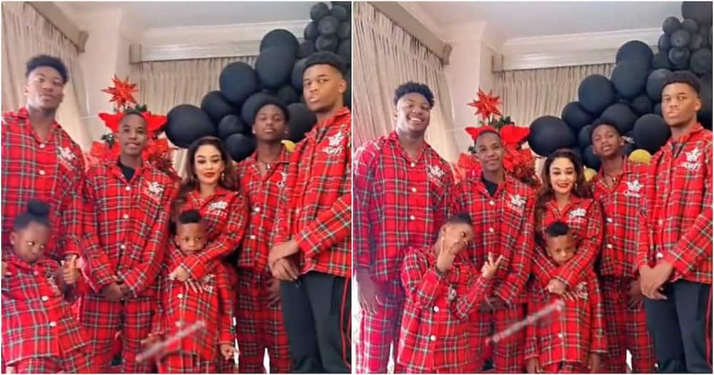 Zari Hassan and her children.