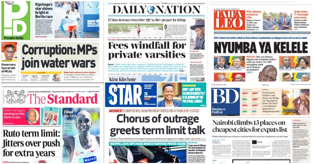 Kenyan Newspapers Review: Inside Senator Cherargei's Plan To Have Ruto ...