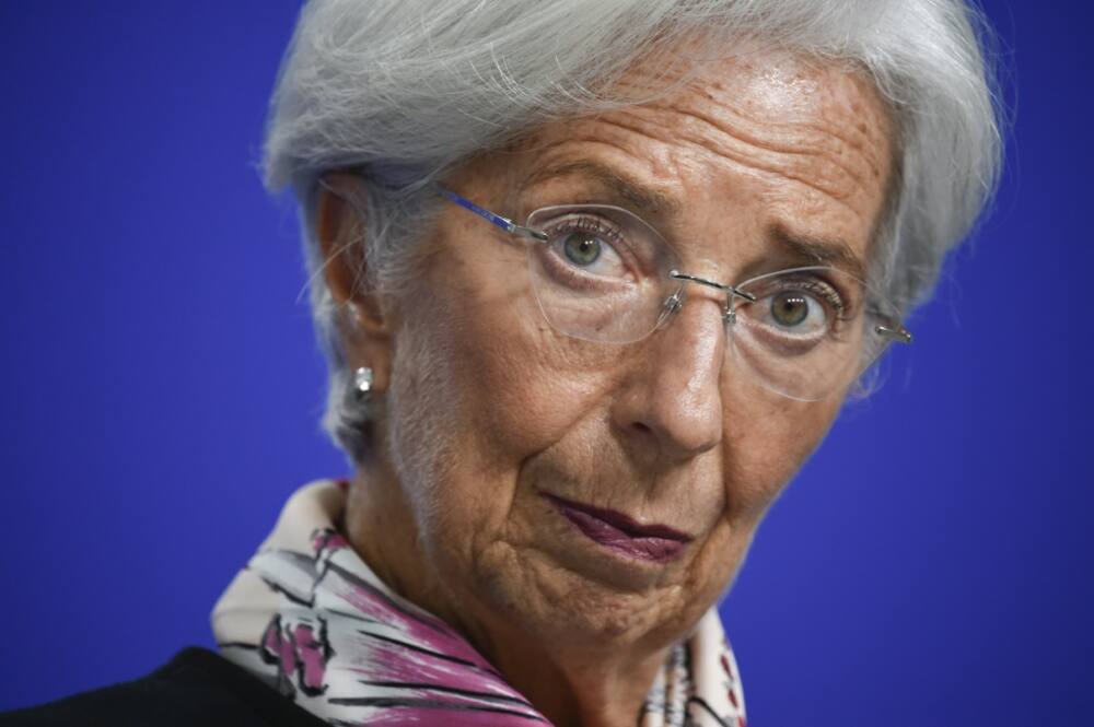 'We can't say we have peaked,' ECB president Christine Lagarde said