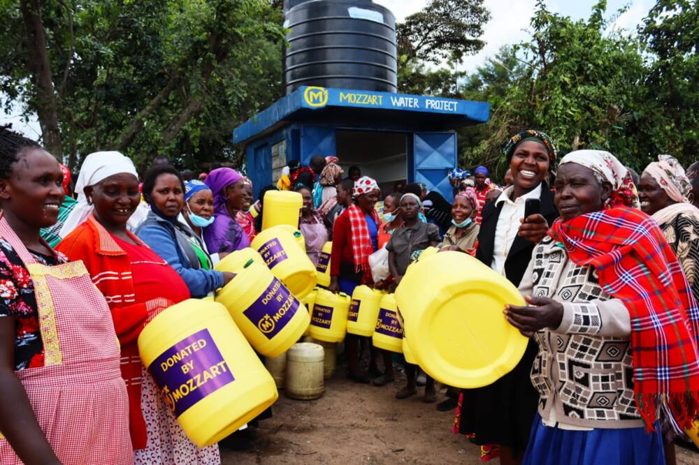 Mozzart provides clean water for residents of Bomet county