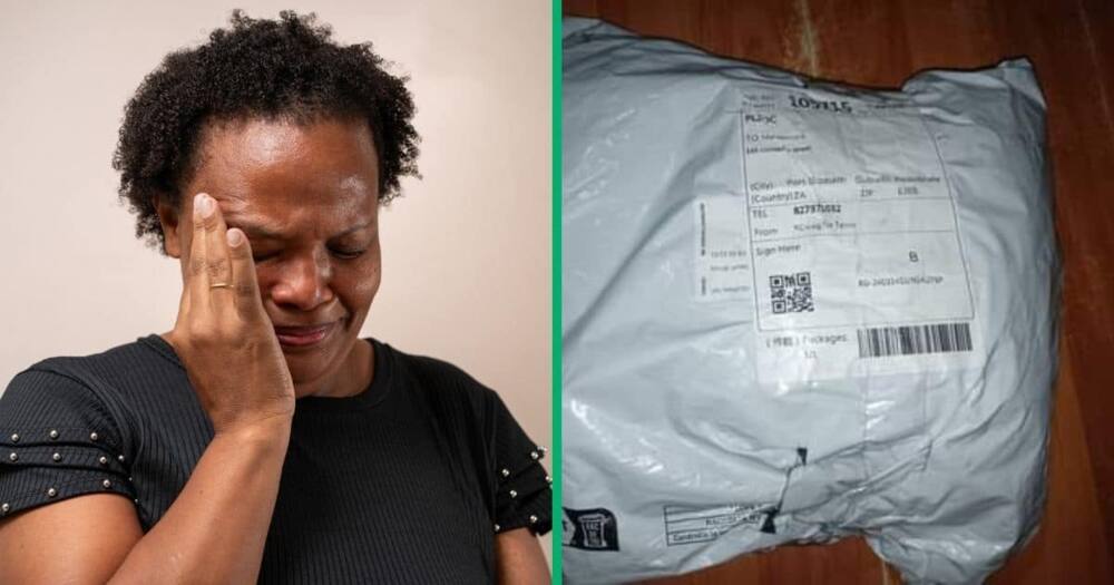 A woman complained about her online package on Twitter