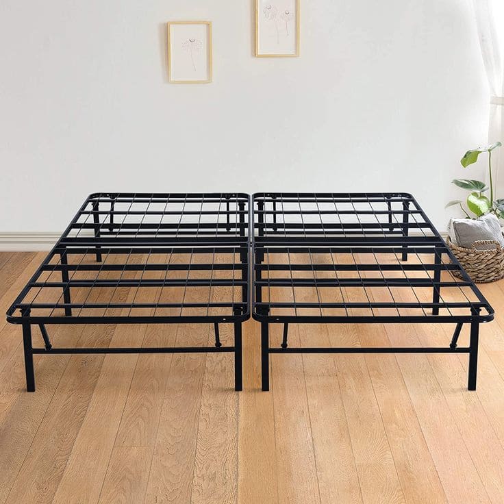 Foldable metal bed