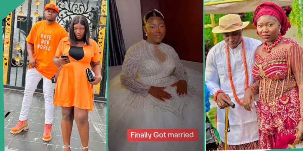 Nigerian couple gets married within a year.
