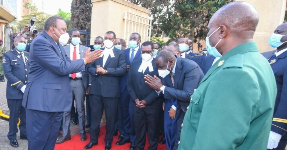 Urafiki umerudi: Picha za Rais Uhuru na Ruto wakati wa hotuba kuhusu hali ya taifa